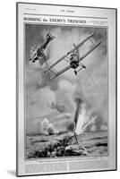 British Planes Bombing and Strafing German Trenches, 1918-Joseph Simpson-Mounted Giclee Print