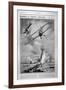 British Planes Bombing and Strafing German Trenches, 1918-Joseph Simpson-Framed Giclee Print