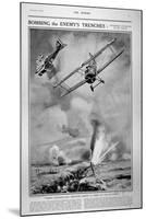 British Planes Bombing and Strafing German Trenches, 1918-Joseph Simpson-Mounted Giclee Print