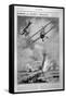 British Planes Bombing and Strafing German Trenches, 1918-Joseph Simpson-Framed Stretched Canvas