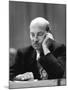 British Pm Clement Attlee Dozing During Campaign Rally-Alfred Eisenstaedt-Mounted Premium Photographic Print