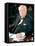 British Politican Sir Winston Churchill, Formal Portrait at Desk-Carl Mydans-Framed Stretched Canvas