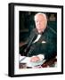 British Politican Sir Winston Churchill, Formal Portrait at Desk-Carl Mydans-Framed Photographic Print