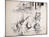 British Politics 1970s (ink on paper)-Ralph Steadman-Mounted Giclee Print