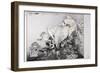 British Politics 1980s, Neil Kinnock, 1985 (ink on paper)-Ralph Steadman-Framed Giclee Print