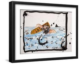 British Politics 2000s, Legacy, 2007 (drawing)-Ralph Steadman-Framed Giclee Print