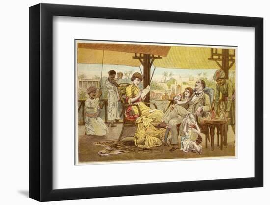 British Residents in India Enjoy Christmas Despite the Heat-Edward Killingsworth Johnson-Framed Photographic Print