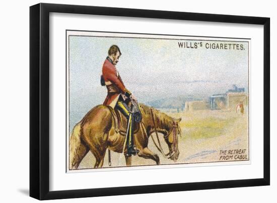 British Retreat from Kabul - Dr. Brydon Is the Sole Survivor-null-Framed Art Print
