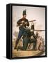 British Riflemen, 1813 (Colour Litho)-English-Framed Stretched Canvas