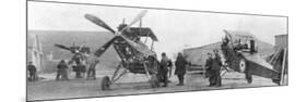 British Royal Flying Corps Aircraft under Repair, C1916-null-Mounted Giclee Print