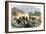 British Royal Horse Artillery Charge against Unmounted Natives near Allahbad, India, c.1857-null-Framed Giclee Print