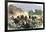 British Royal Horse Artillery Charge against Unmounted Natives near Allahbad, India, c.1857-null-Framed Giclee Print