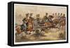 British Royal Horse Artillery in Action-Harry Payne-Framed Stretched Canvas