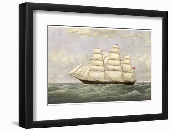 British Sailing Clipper for the China Tea Trade-Josiah Taylor-Framed Photographic Print