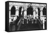 British Sailors Visiting the Doge's Palace, Venice, Italy, 1938-null-Framed Stretched Canvas