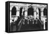 British Sailors Visiting the Doge's Palace, Venice, Italy, 1938-null-Framed Stretched Canvas