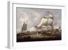 British Schooners, 1828 (Oil on Canvas)-Robert Salmon-Framed Giclee Print