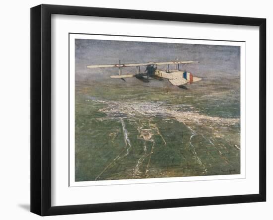 British Sea-Plane Flies Over Damascus-Donald Maxwell-Framed Art Print