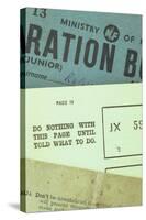 British Second World War Ration Book and Serviceman's Guide-Den Reader-Stretched Canvas