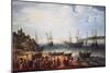 British Ship Departing for Trade with India-Abraham Willaerts-Mounted Giclee Print