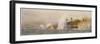 British Ships "Defence" and "Warrior" in Action at the Battle of Jutland-William Lionel Wyllie-Framed Photographic Print