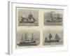 British Ships Engaged in the Bombardment of Alexandria-null-Framed Giclee Print