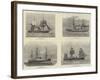 British Ships Engaged in the Bombardment of Alexandria-null-Framed Giclee Print