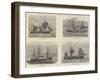 British Ships Engaged in the Bombardment of Alexandria-null-Framed Giclee Print