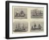 British Ships Engaged in the Bombardment of Alexandria-null-Framed Giclee Print