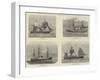 British Ships Engaged in the Bombardment of Alexandria-null-Framed Giclee Print