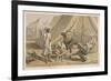 British Soldier Bathing in a Camp-Captain G.f. Atkinson-Framed Premium Giclee Print