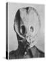 British Soldier in "Anti-Gas Helmet", Gas Mask-null-Stretched Canvas