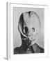 British Soldier in "Anti-Gas Helmet", Gas Mask-null-Framed Art Print