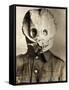 British Soldier in Gas Mask-null-Framed Stretched Canvas