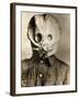 British Soldier in Gas Mask-null-Framed Photographic Print