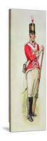 British Soldier in Napoleonic Times Carrying a Musket-null-Stretched Canvas
