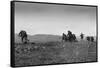 British Soldiers Advance during World War I-null-Framed Stretched Canvas