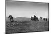 British Soldiers Advance during World War I-null-Mounted Photographic Print