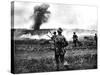 British Soldiers Advance in Tunisia; Second World War, 1943-null-Stretched Canvas