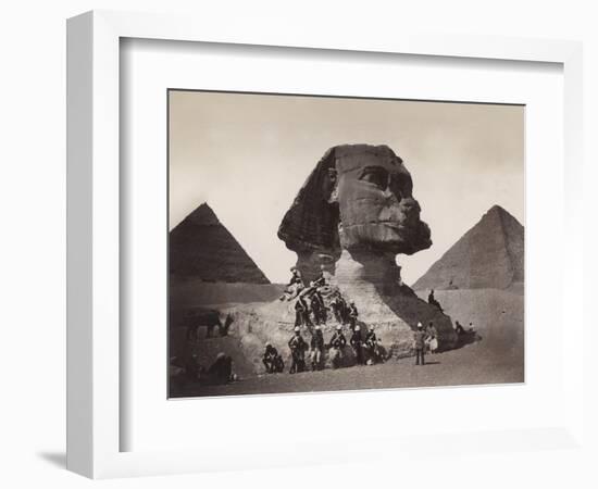 British Soldiers at the Sphinx-Bettmann-Framed Photographic Print