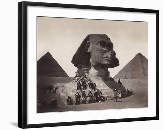 British Soldiers at the Sphinx-Bettmann-Framed Photographic Print