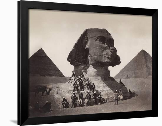 British Soldiers at the Sphinx-Bettmann-Framed Photographic Print