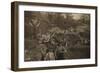 British Soldiers Digging Trenches-null-Framed Photographic Print