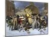 British Soldiers Kill Four Civilian Protesters in the Boston Massacre, c.1770-null-Mounted Giclee Print