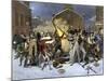 British Soldiers Kill Four Civilian Protesters in the Boston Massacre, c.1770-null-Mounted Giclee Print