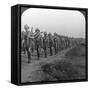 British Soldiers Marching Through the Desert to Baghdad, World War I, 1914-1918-null-Framed Stretched Canvas