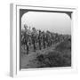 British Soldiers Marching Through the Desert to Baghdad, World War I, 1914-1918-null-Framed Photographic Print