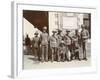 British Soldiers on Chinese Street-null-Framed Photographic Print