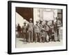 British Soldiers on Chinese Street-null-Framed Photographic Print