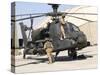 British Soldiers Perform Maintenance on an Apache Helicopter-Stocktrek Images-Stretched Canvas